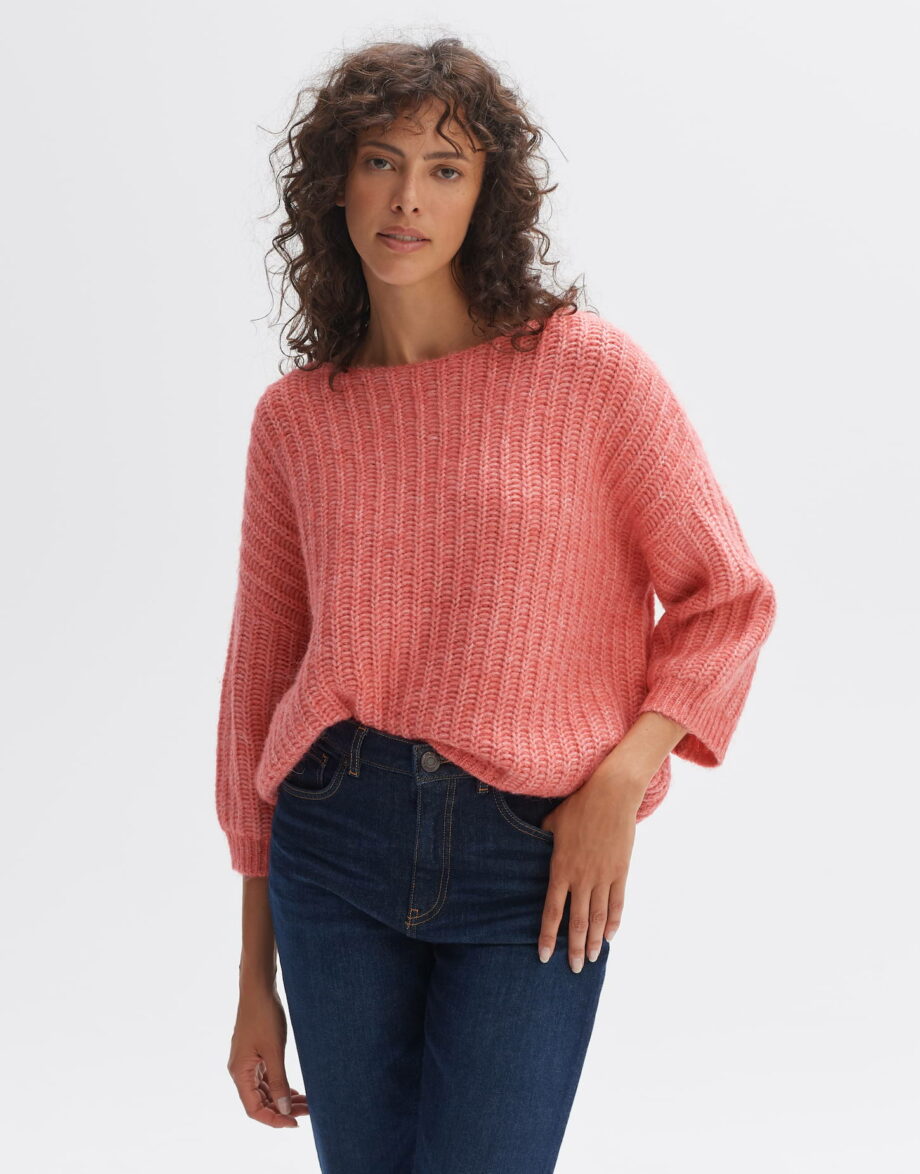 OPUS Strickpullover Polomna in Boxy Form