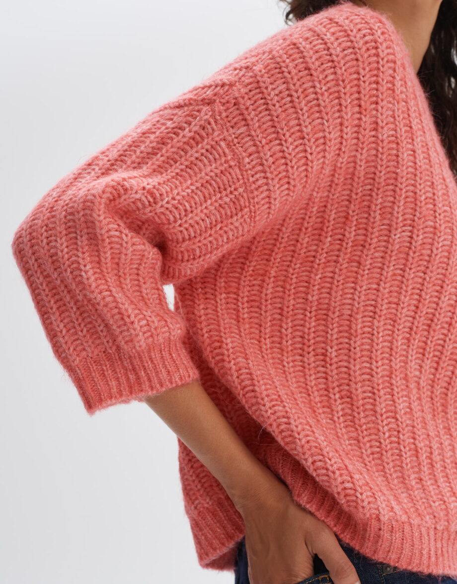 OPUS Strickpullover Polomna in Boxy Form