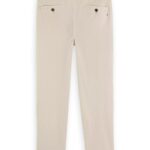 Scotch & Soda The Drift regular tapered-fit twill chino Off White