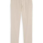 Scotch & Soda The Drift regular tapered-fit twill chino Off White