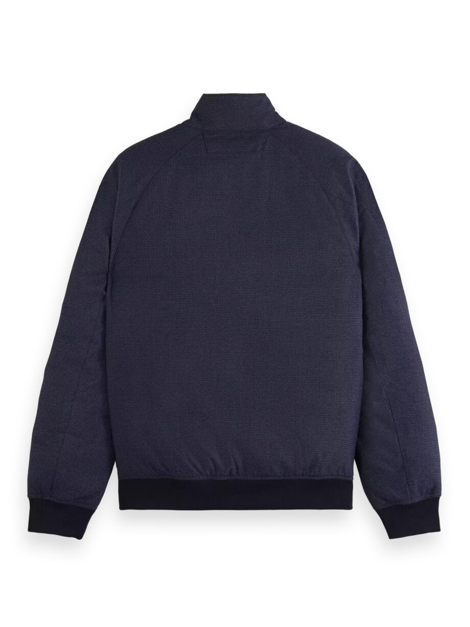 Scotch & Soda wattierte Harrington-Jacke, Night Mini Check