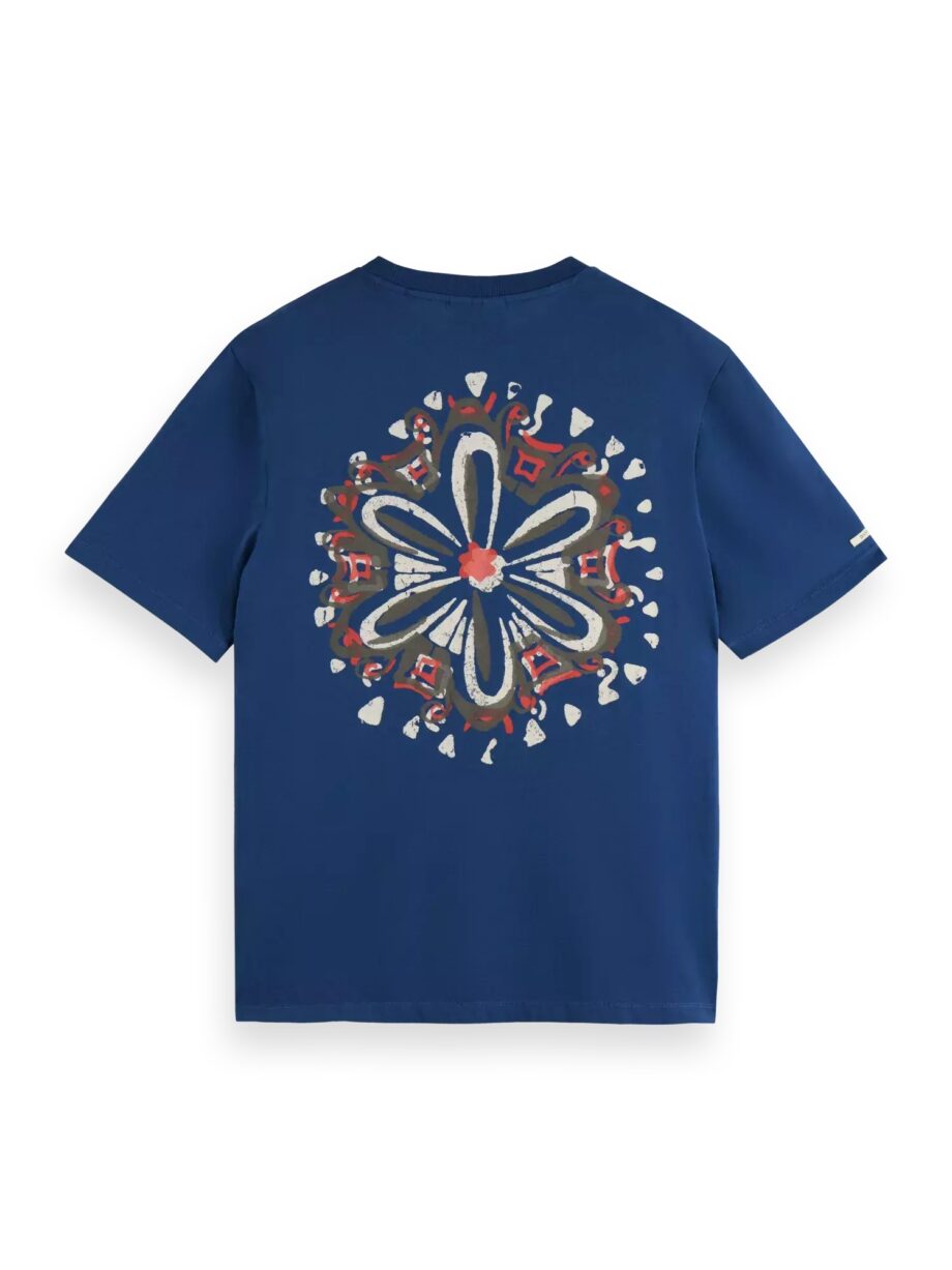 Scotch & Soda Festival Artwork T-Shirt, Storm Blue