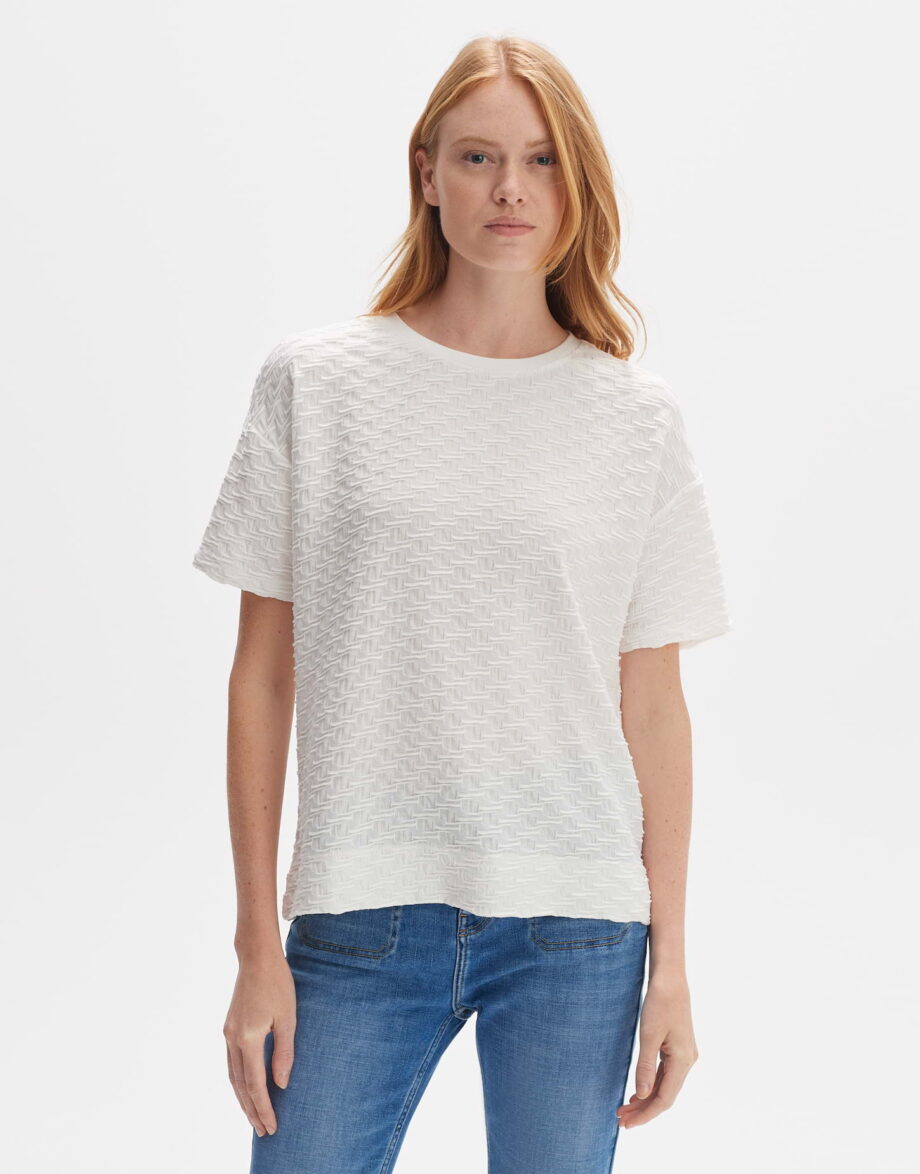 OPUS Shirt SELLONA BLOOMING Regular aus ECOVERO™ Viskose Mix