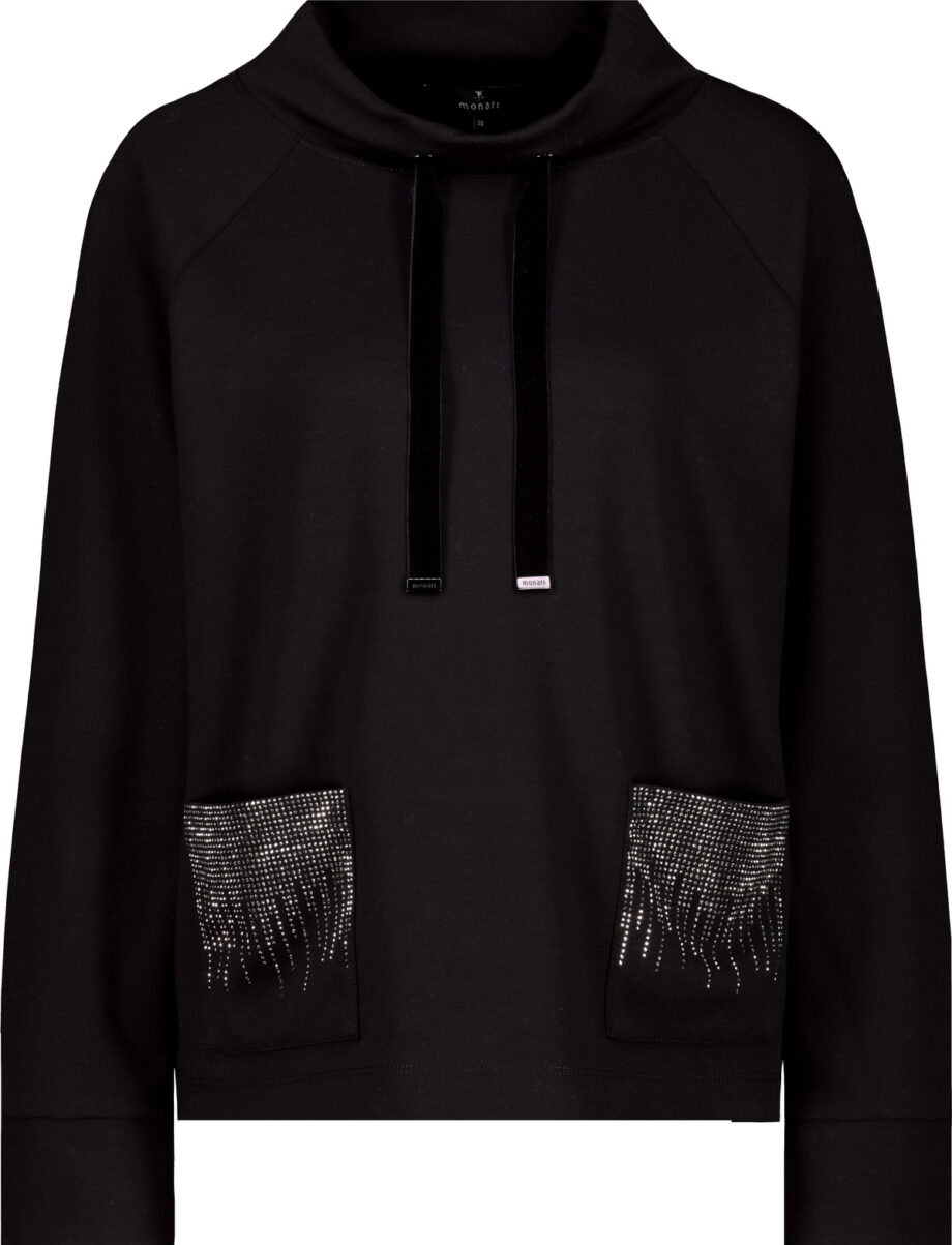 Monari Sweatshirt, schwarz