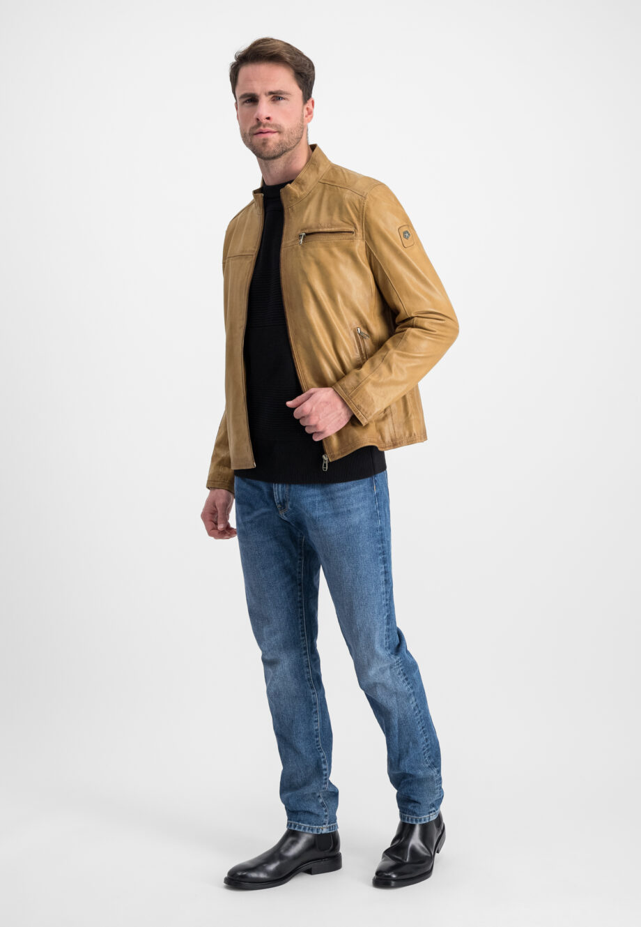 MILESTONE Lederjacke aus softem Lammnappa  MSMarco