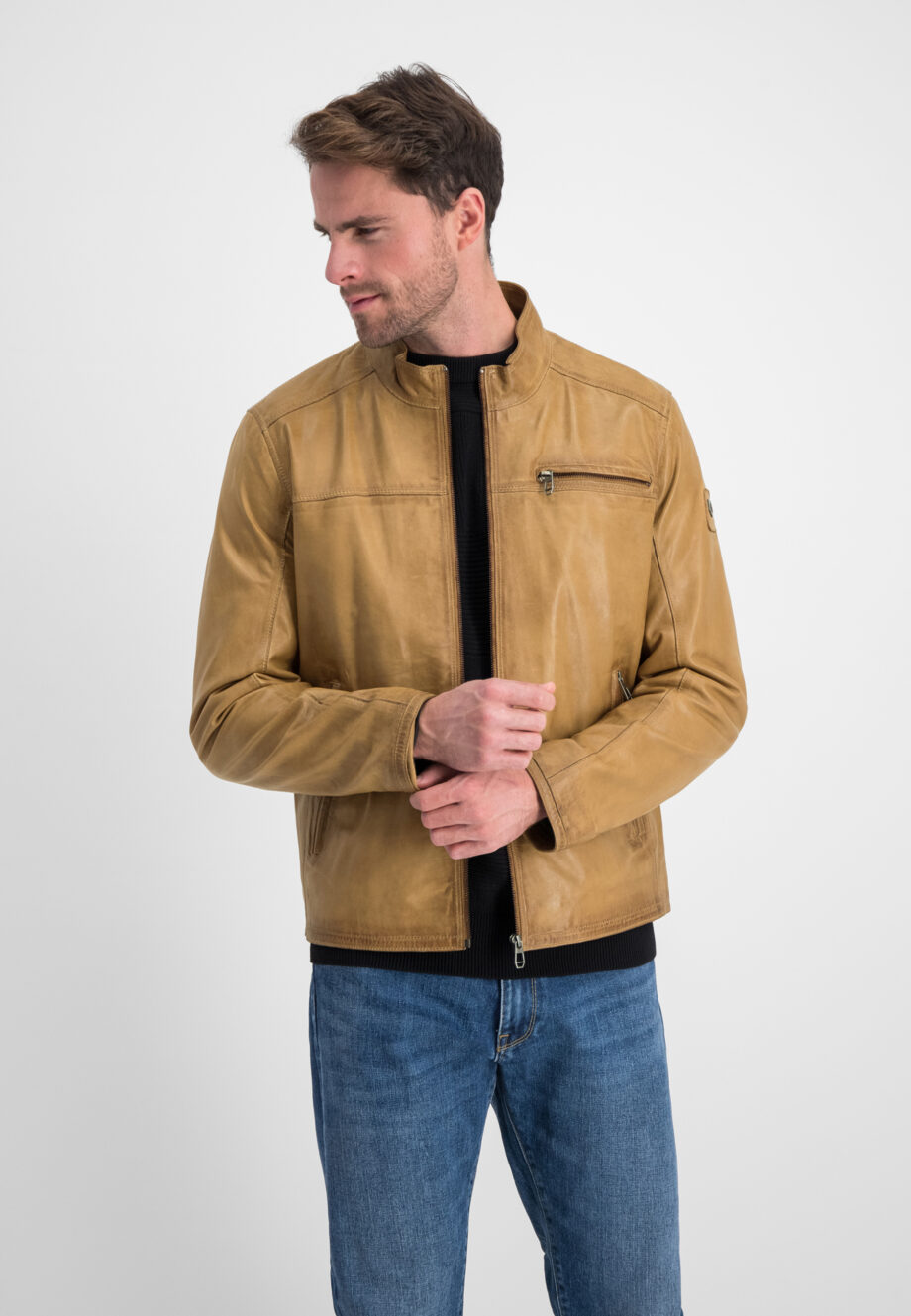 MILESTONE Lederjacke aus softem Lammnappa  MSMarco