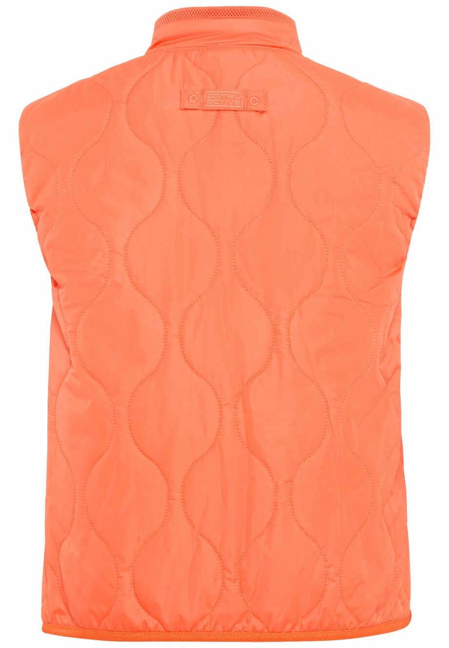 Camel Women kurze Steppweste aus recyceltem Polyester