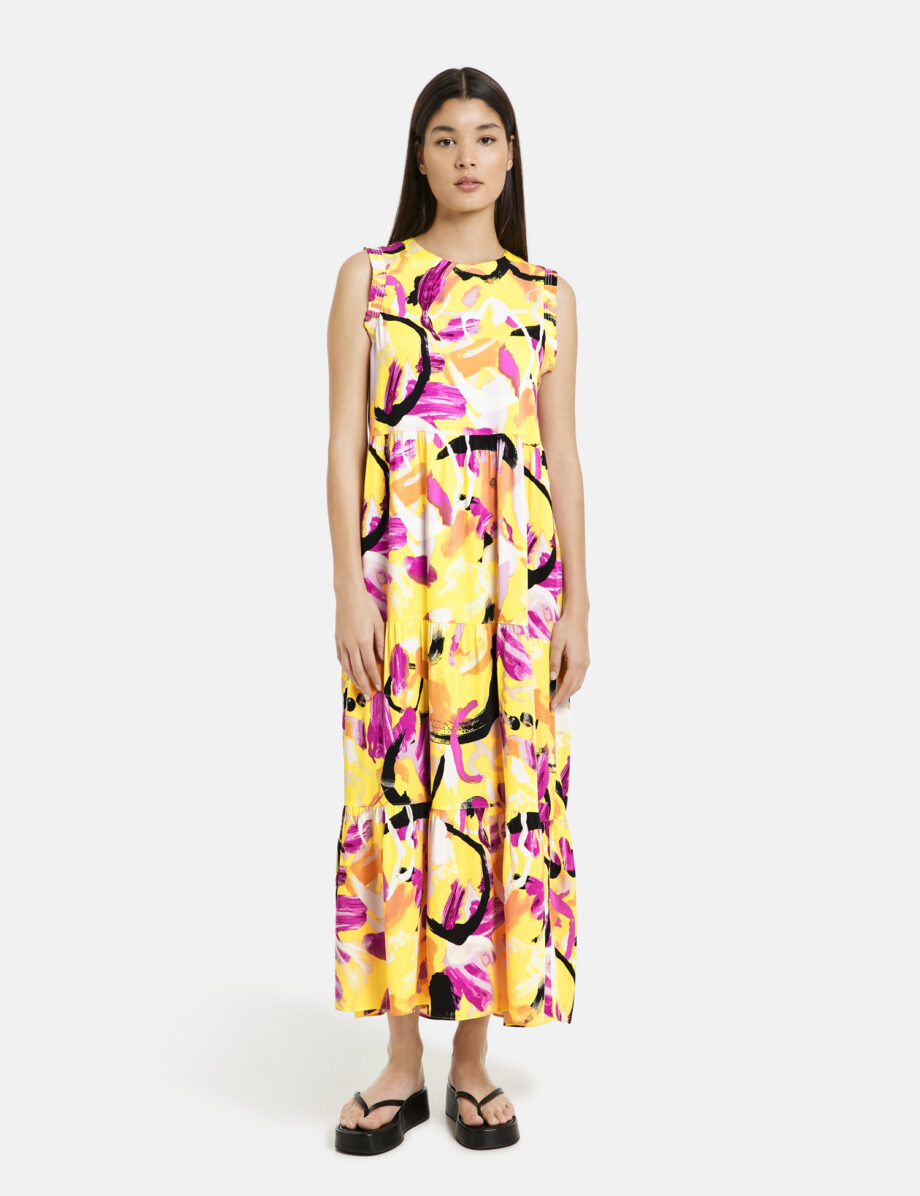 TAIFUN
        
          Ärmelloses Maxikleid mit Flower-Print