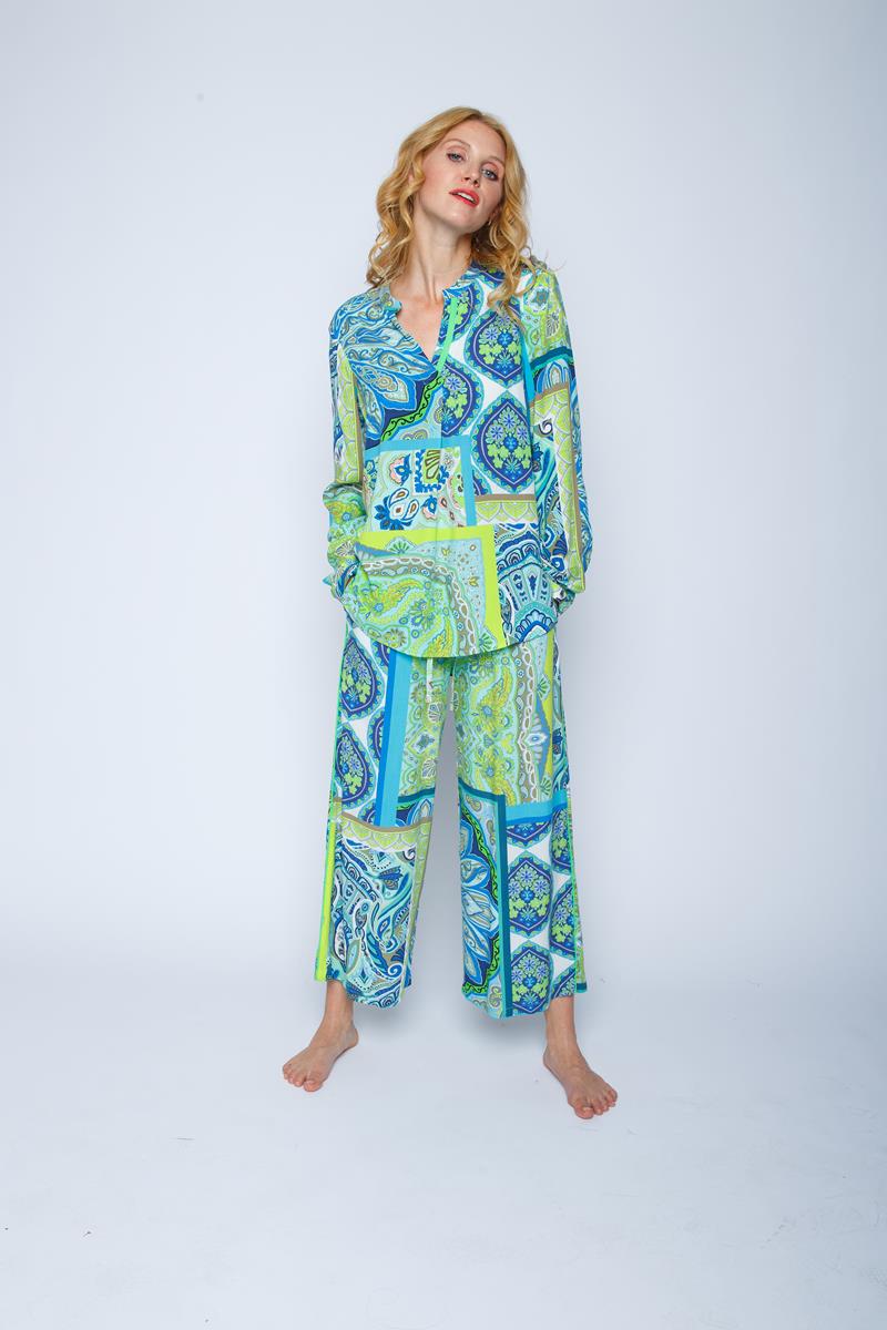 Emily van den Bergh Shirtbluse mit Stehkragen