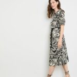 GERRY WEBER gemustertes Kleid mit Taillenband