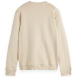 Scotch & Soda Essential Logo Badge Crew, LIGHT BEIGE