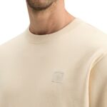 Scotch & Soda Essential Logo Badge Crew, LIGHT BEIGE