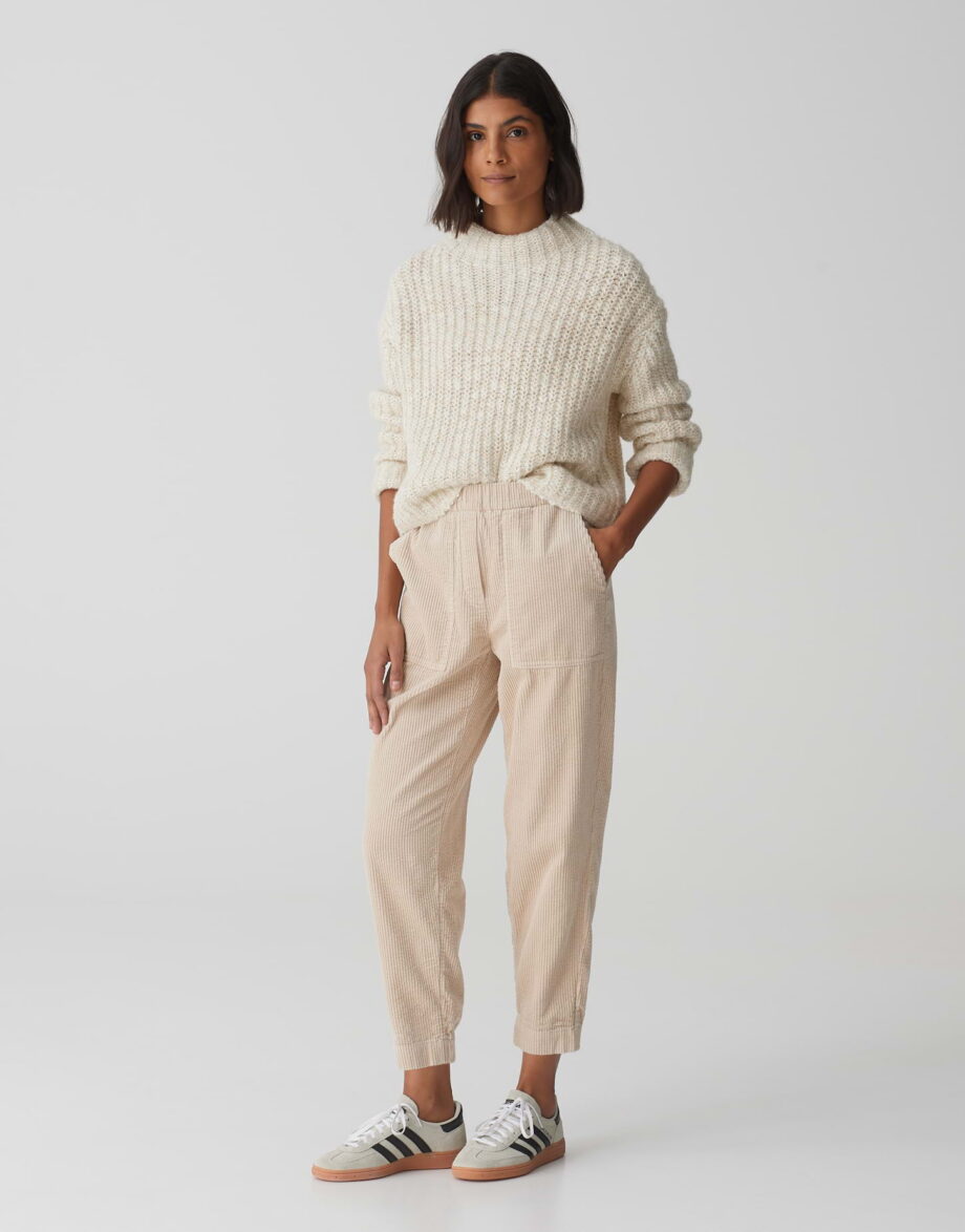 OPUS · Winter Strickpullover PERKE Boxy Fit in Mélange Optik