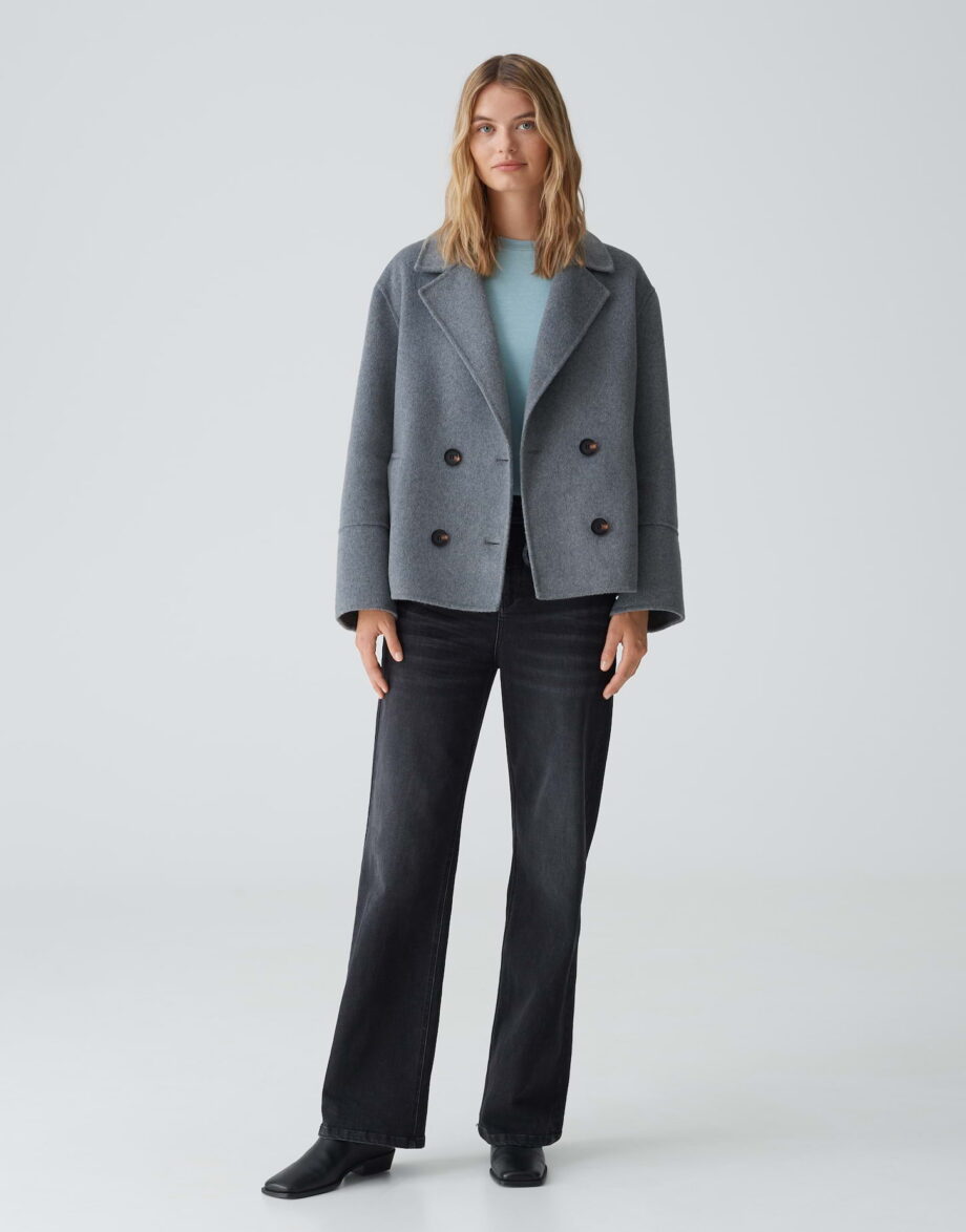 OPUS Cabanjacke HILNA Oversize aus weichem Woll-Mix