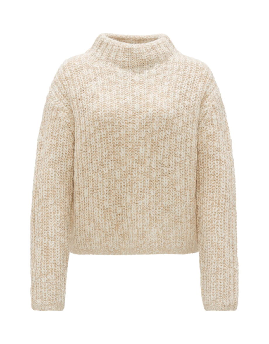 OPUS · Winter Strickpullover PERKE Boxy Fit in Mélange Optik