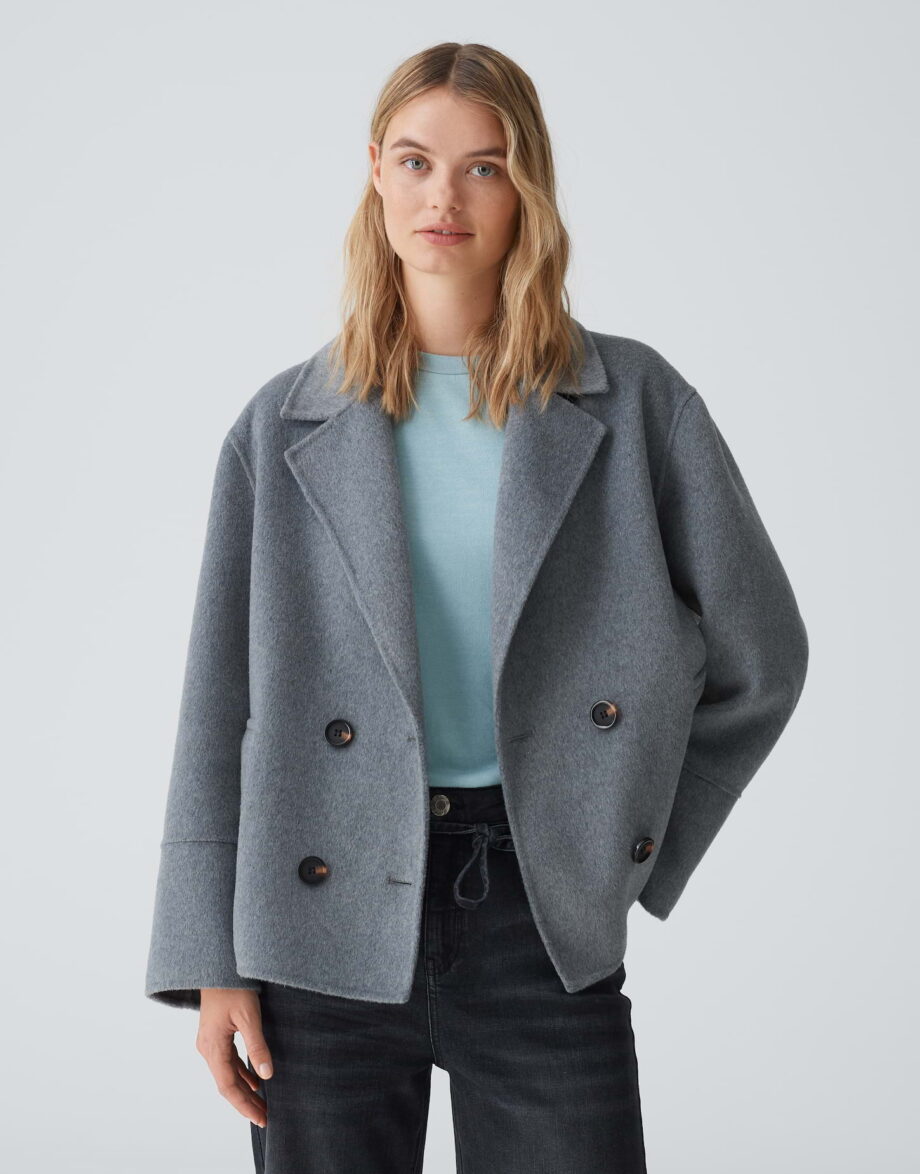 OPUS Cabanjacke HILNA Oversize aus weichem Woll-Mix