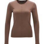 OPUS Schmales Rippshirt Sadalie aus BCI Cotton Mix