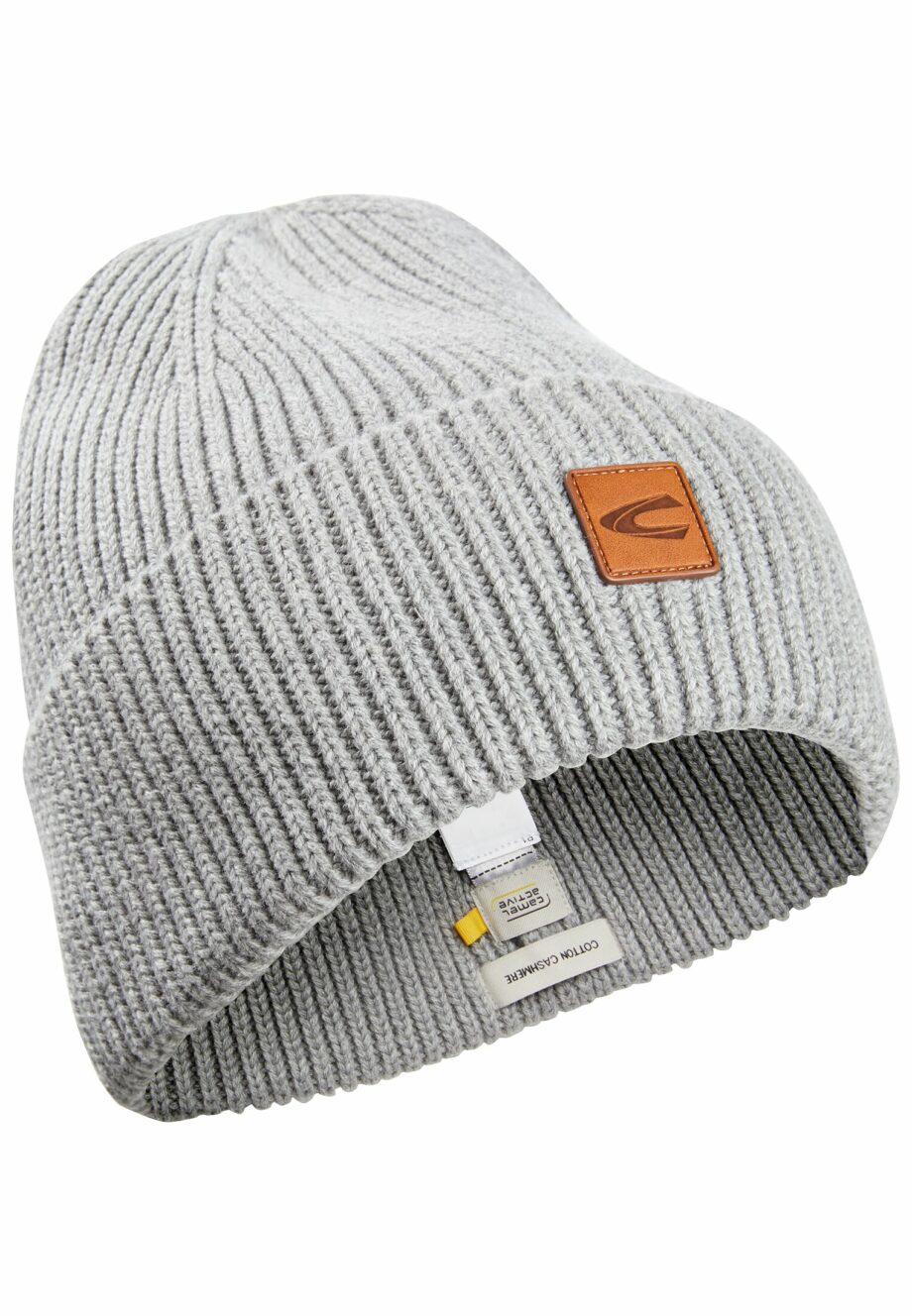 Camel active Beanie aus einem Baumwoll-Kaschmir-Mix