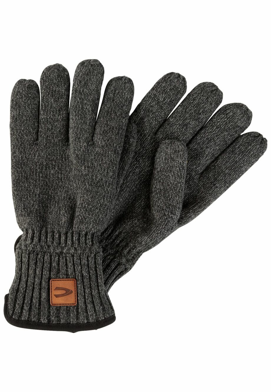 Camel active Melierte Strickhandschuhe mit warmen Futter