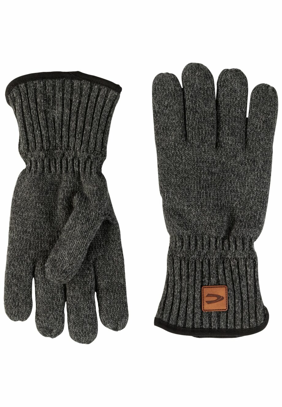 Camel active Melierte Strickhandschuhe mit warmen Futter