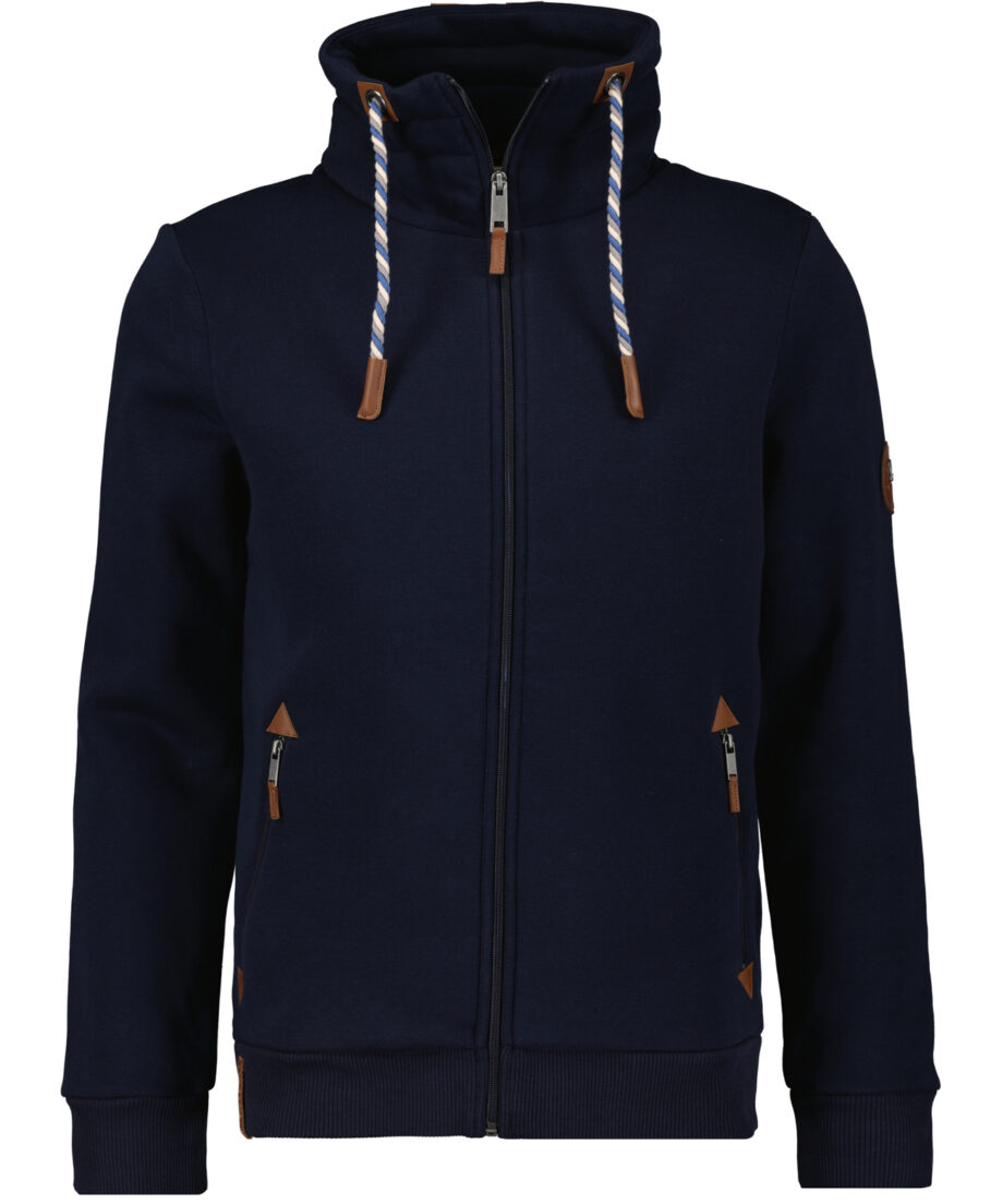 RAGMAN Sweatjacke mit Stehkragen