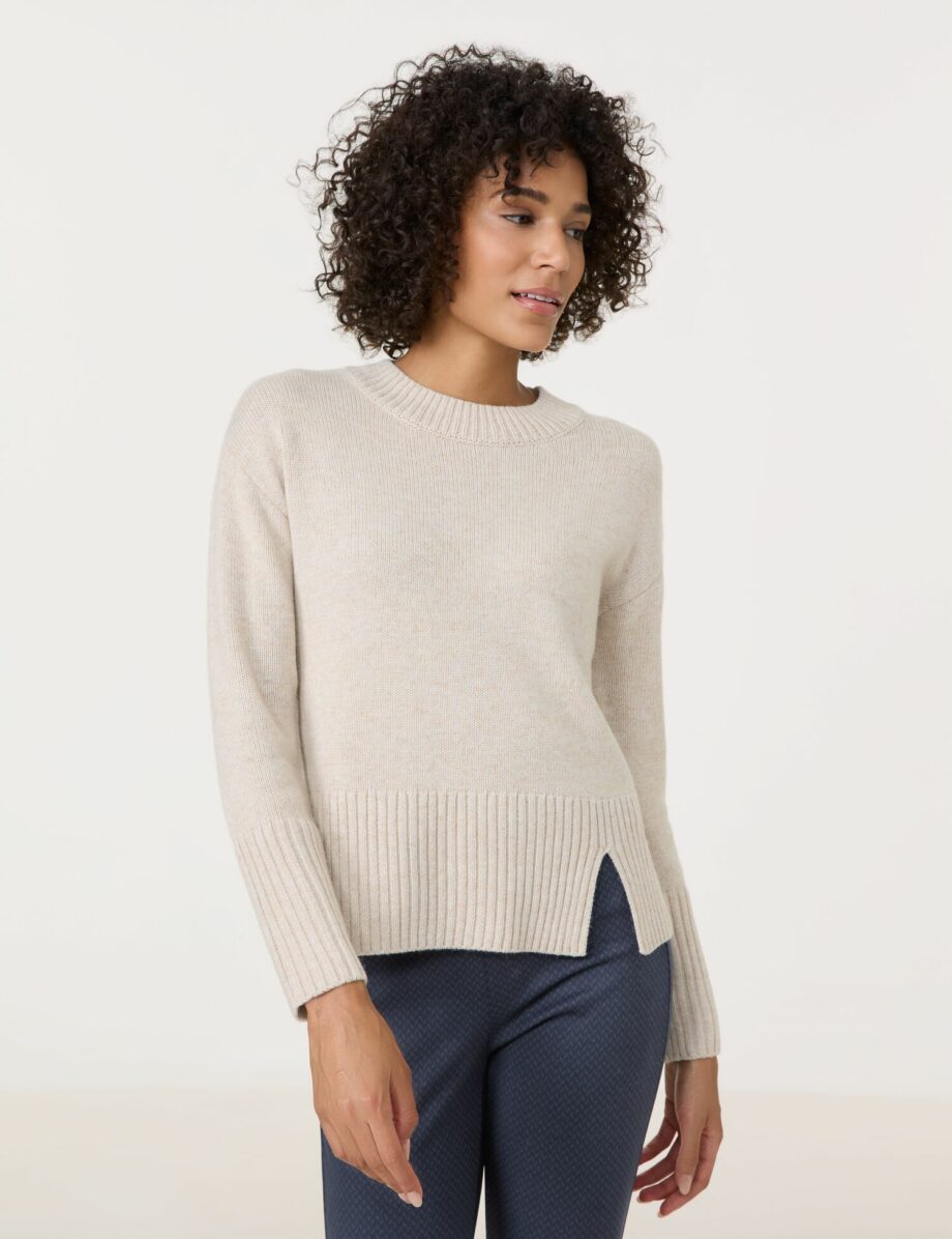 GERRY WEBER
        
          Kuscheliger Strickpullover mit Saumschlitz