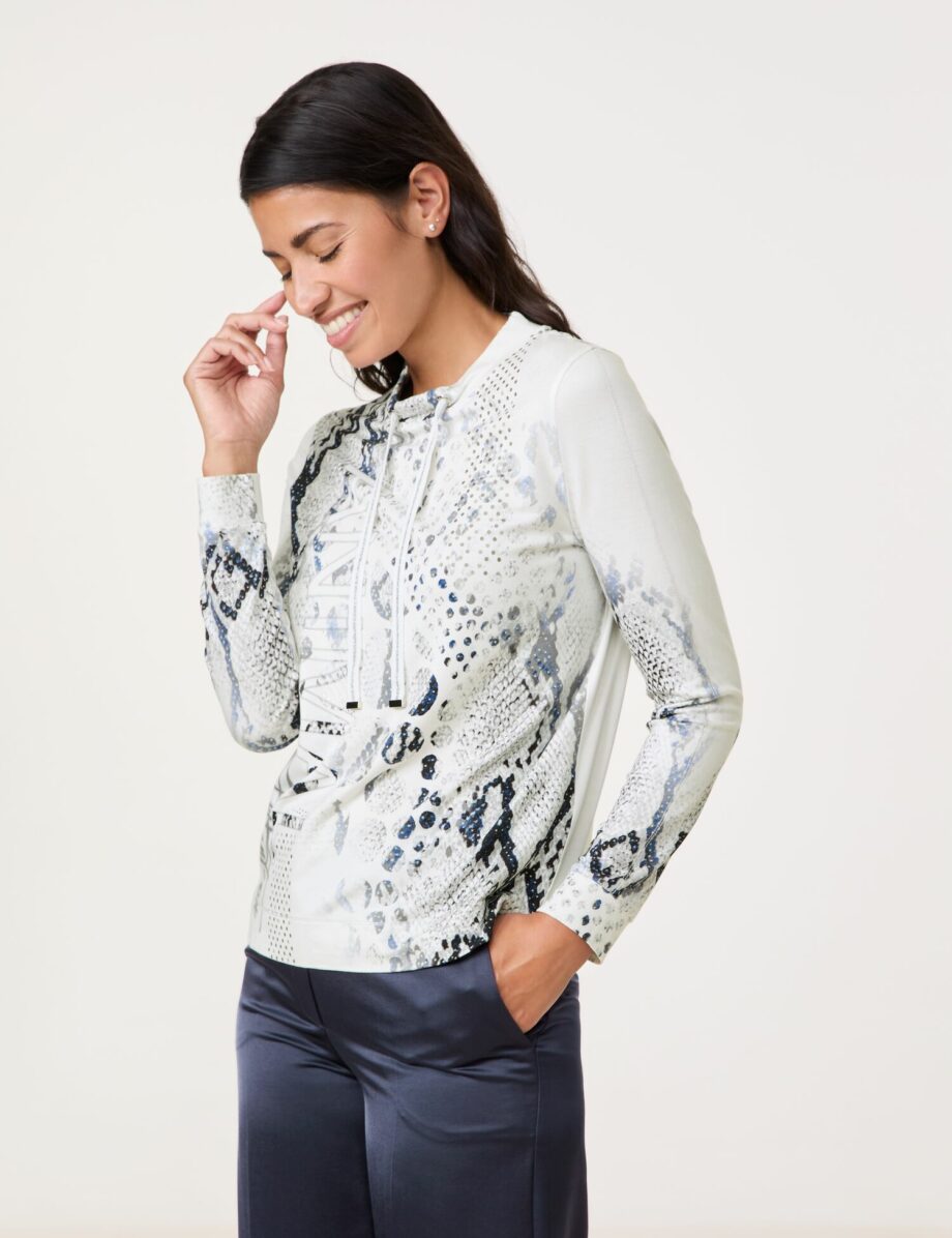 GERRY WEBER
        
          Langarmshirt mit abstraktem Animal-Print