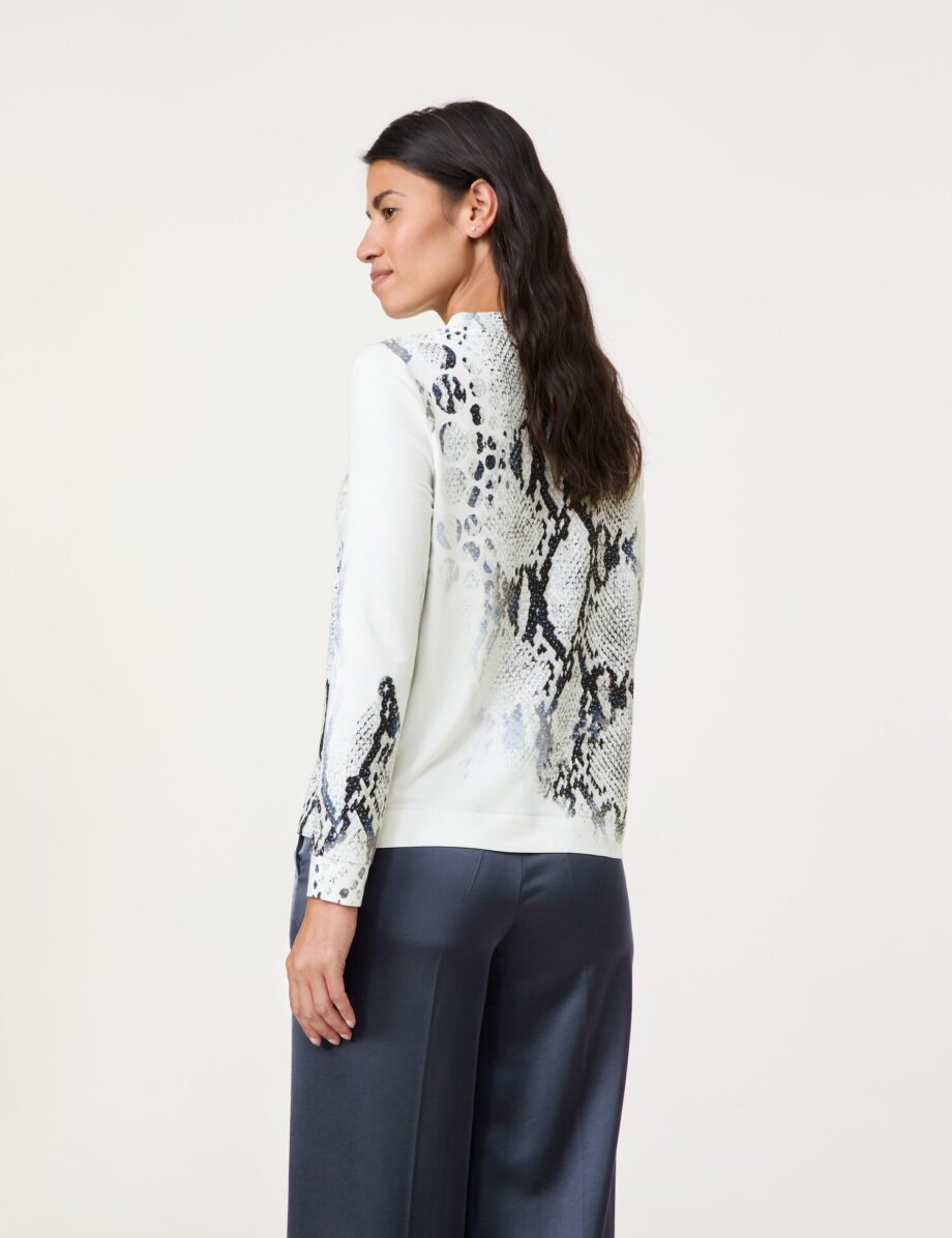 GERRY WEBER
        
          Langarmshirt mit abstraktem Animal-Print