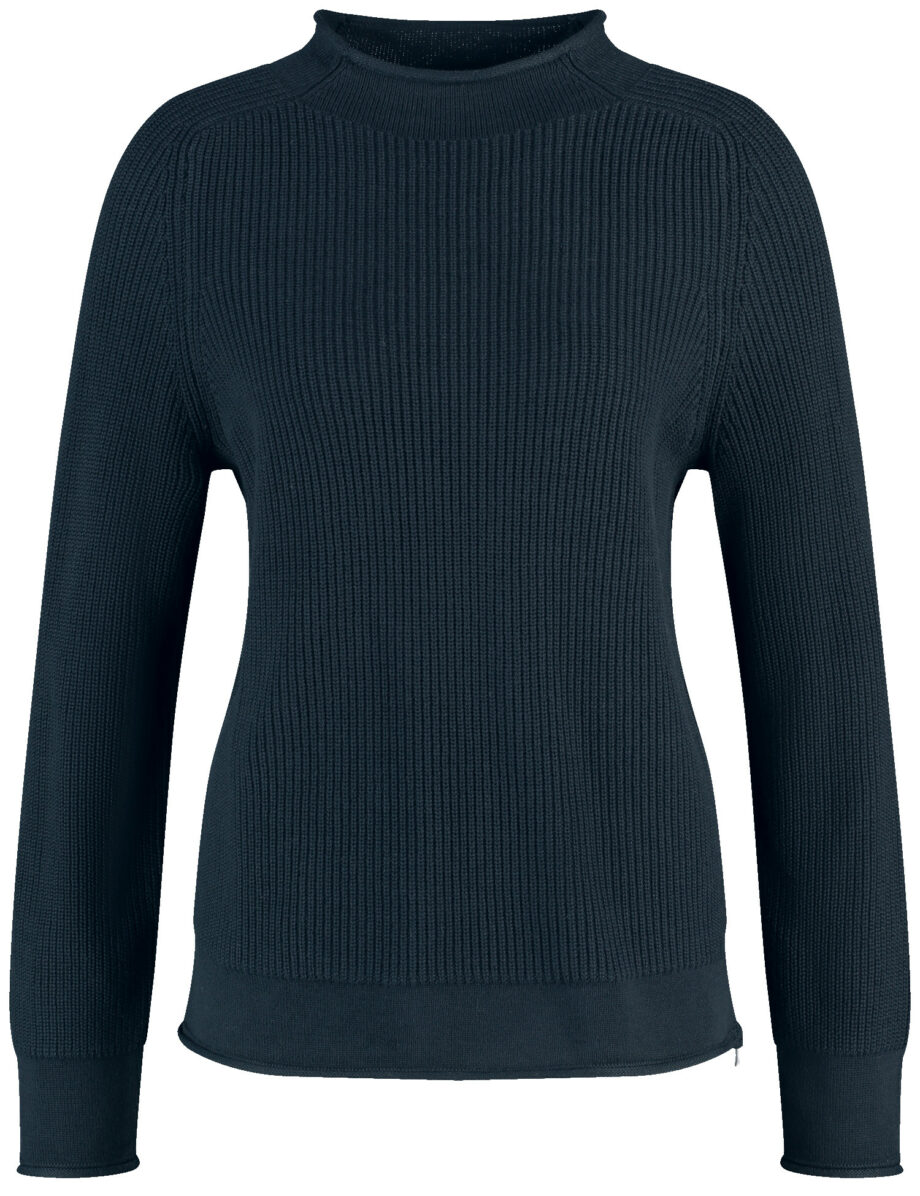GERRY WEBER
        
          Gerippter Pullover mit Dekozipper in der Seitennaht