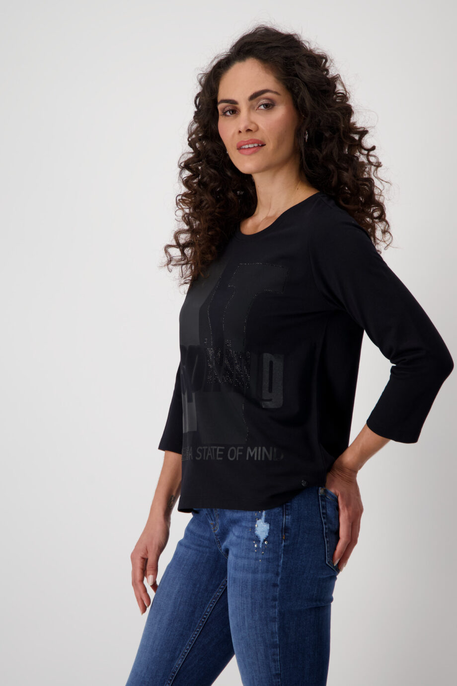 Monari Pullover, schwarz