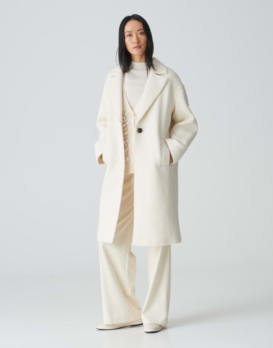 OPUS Strickweste DELUDA Oversize mit Wolle