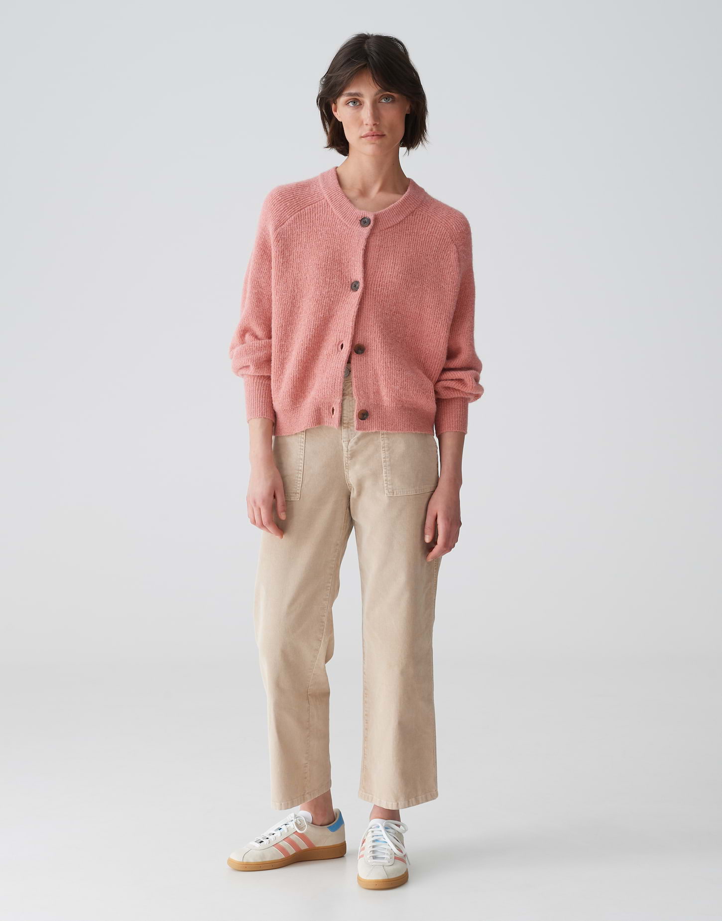 OPUS Cardigan DORTY Boxy Fit aus Woll-Alpaka-Mix