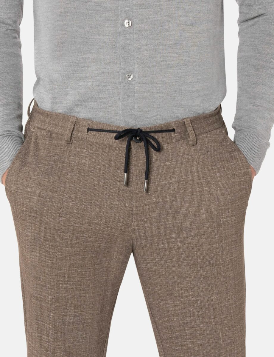 Benvenuto Herren Anzug Hose #2 SEGESTA J, Lederbraun