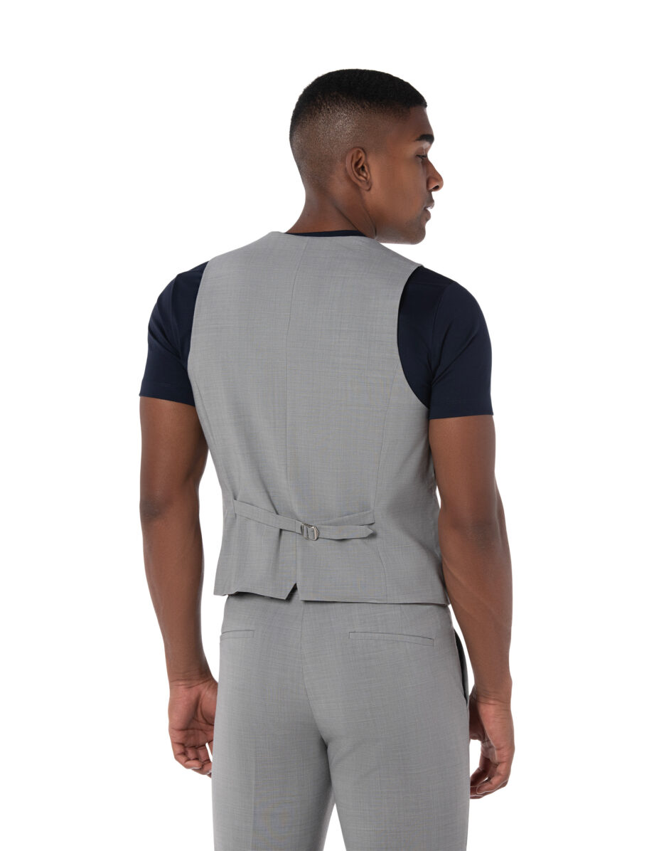 Benvenuto Weste #2 Slim Fit SECCHIA OS, lightgrey