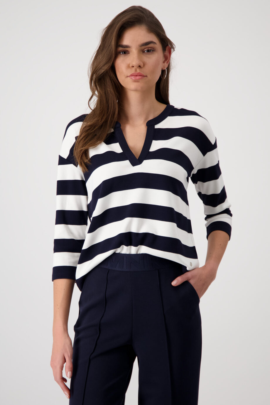 Monari Sweatshirt, deep ocean Ringel