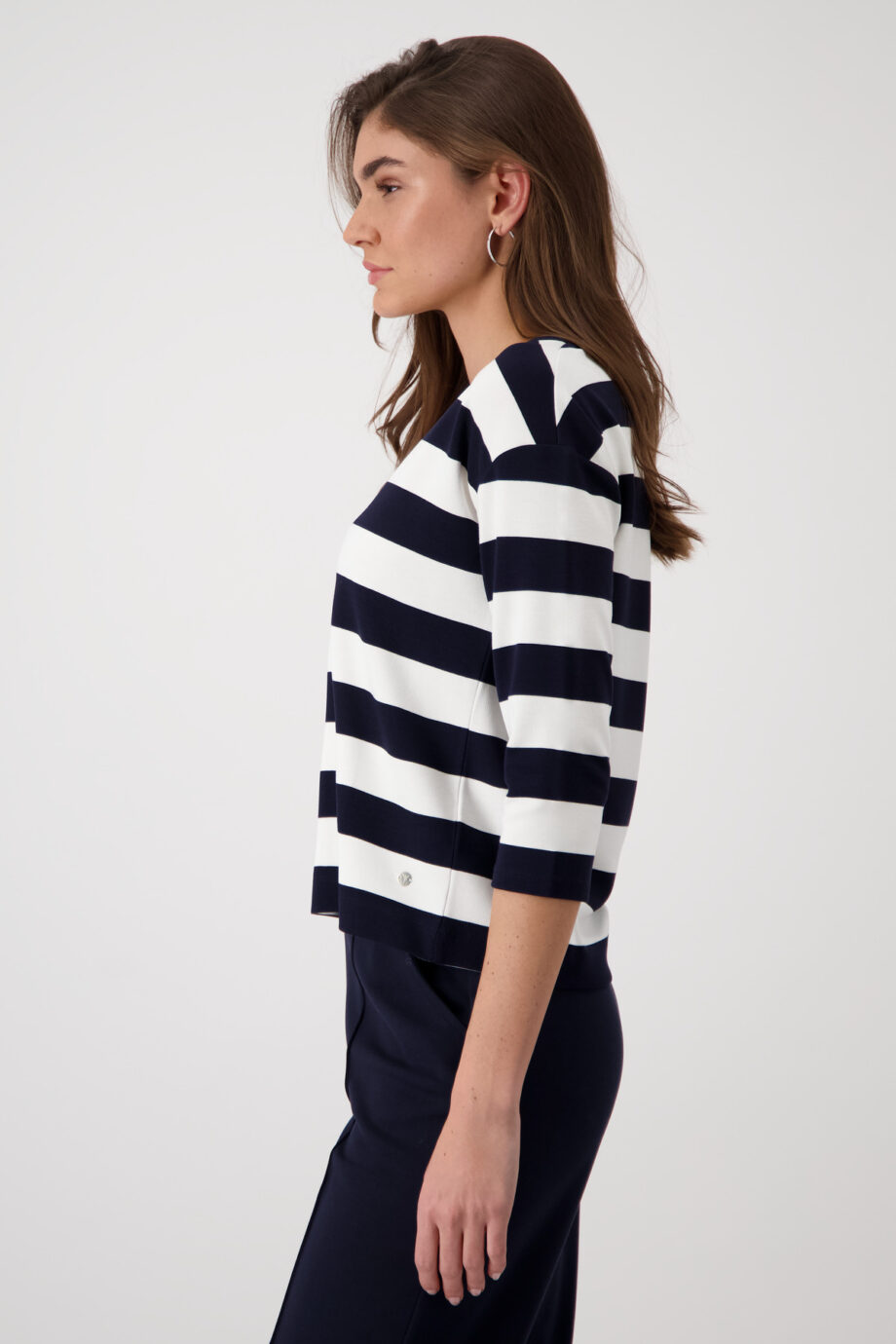 Monari Sweatshirt, deep ocean Ringel
