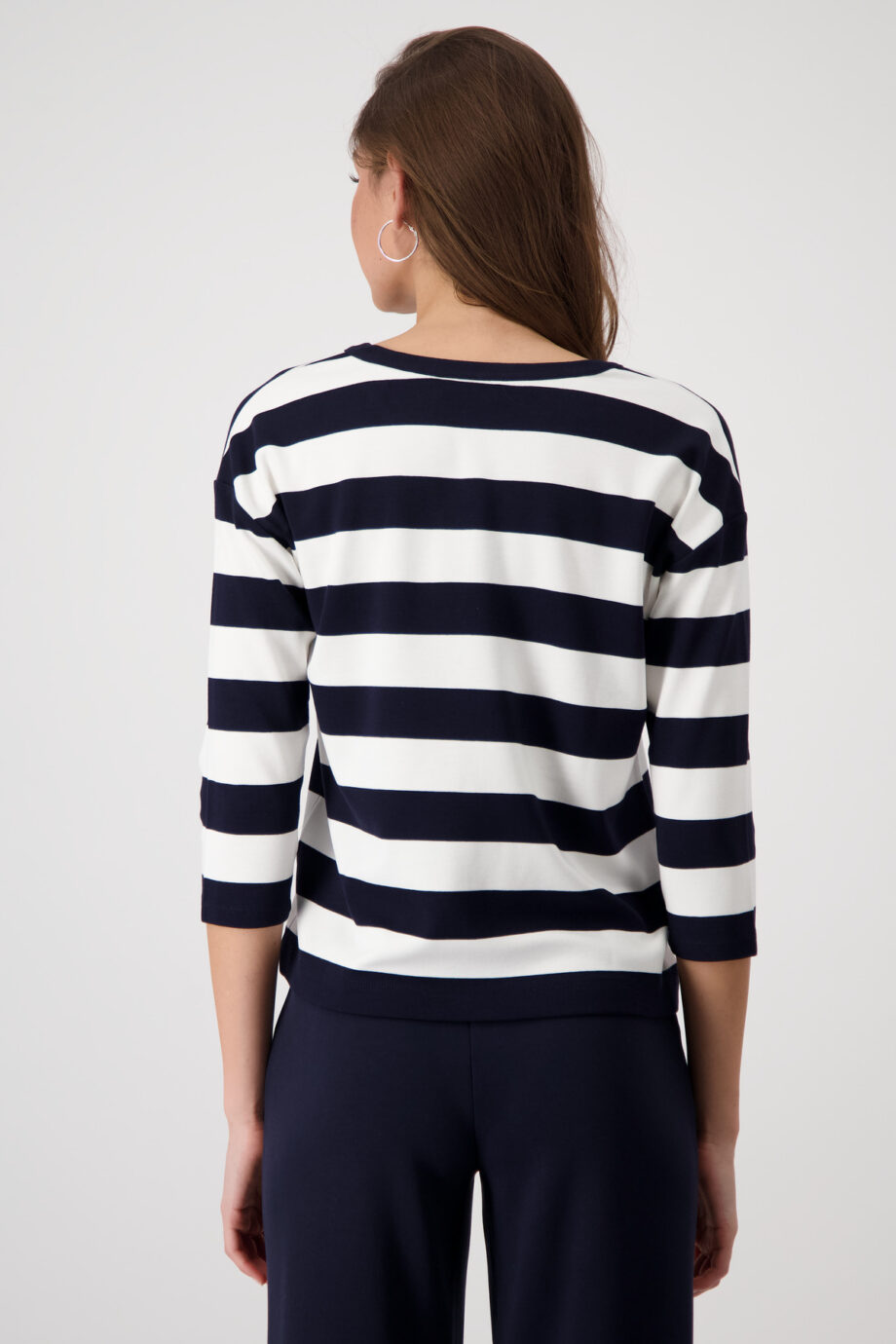 Monari Sweatshirt, deep ocean Ringel