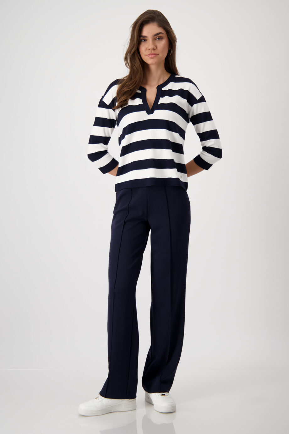 Monari Sweatshirt, deep ocean Ringel
