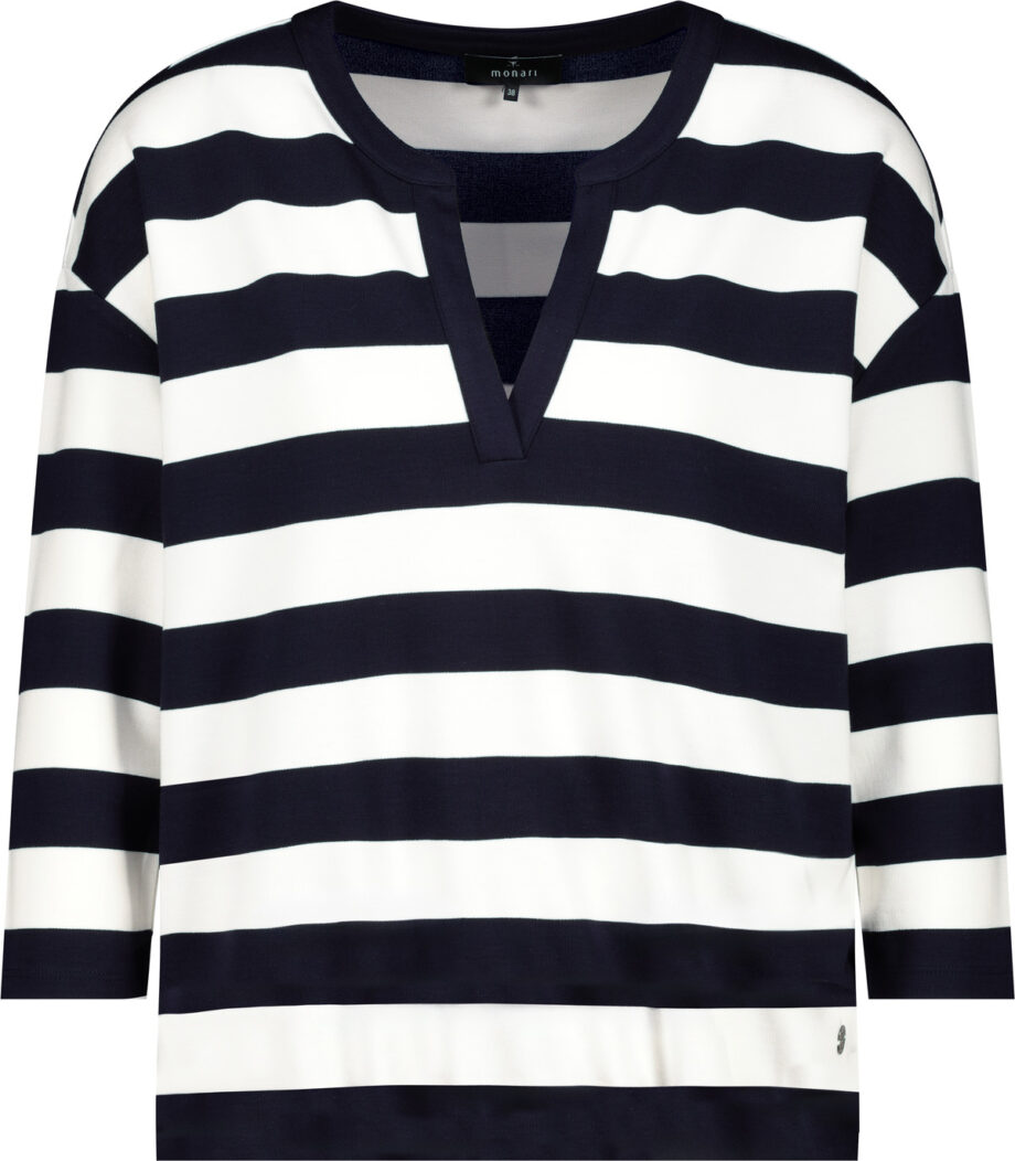 Monari Sweatshirt, deep ocean Ringel