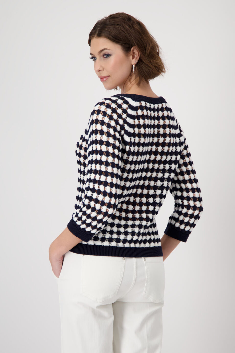 Monari Pullover, deep ocean Ringel