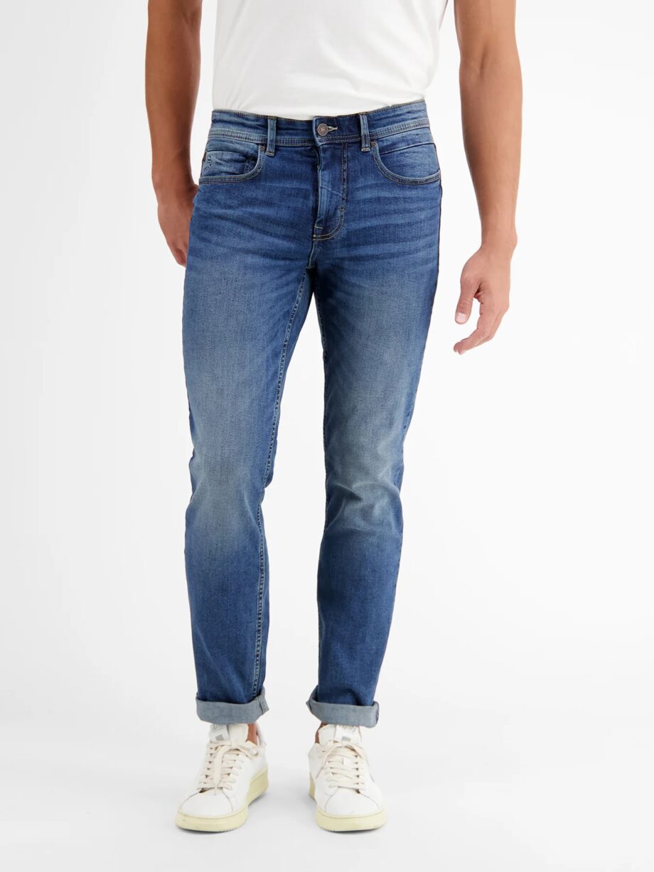 LERROS BAXTER 5-Pocket-Denim im Used-Look, RELAXED FIT, Comfort Stretch