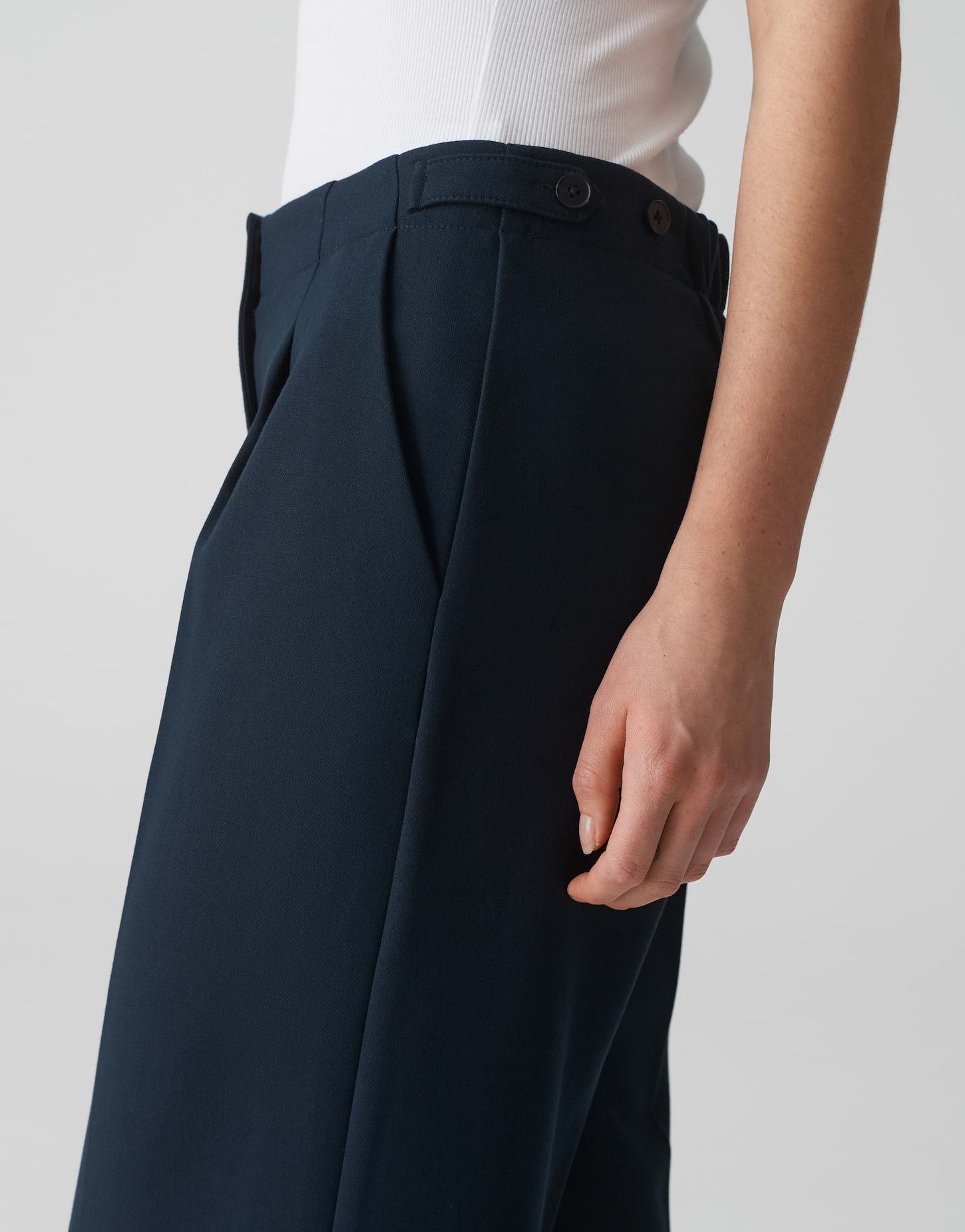 OPUS Extra Wide Leg Pants MAIGA PALAZZO aus Twill-Ware