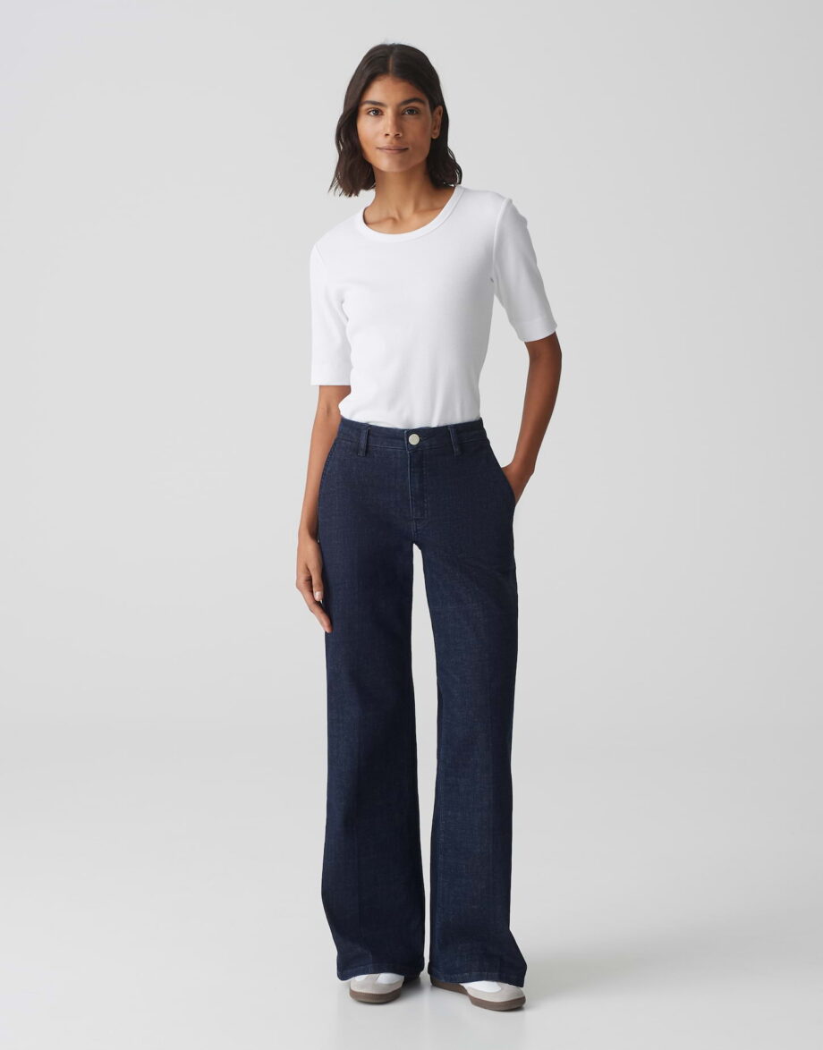 OPUS Extra Wide Leg Jeans MIVA PALAZZO DYNAMIC aus Baumwoll Mix