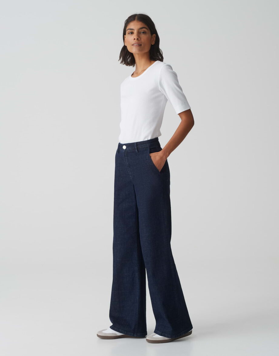 OPUS Extra Wide Leg Jeans MIVA PALAZZO DYNAMIC aus Baumwoll Mix