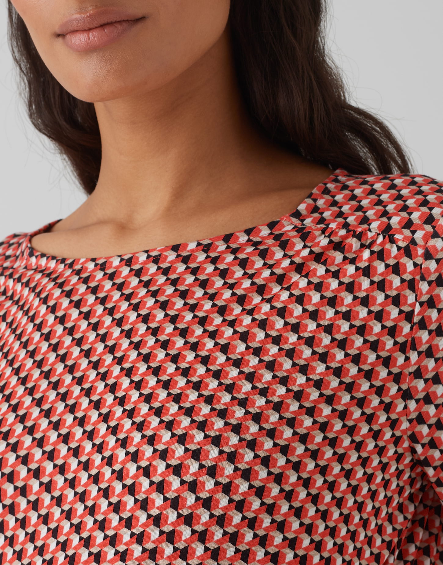 OPUS Shirt SUTHA ABSTRACT Regular aus ECOVERO™ Viskose