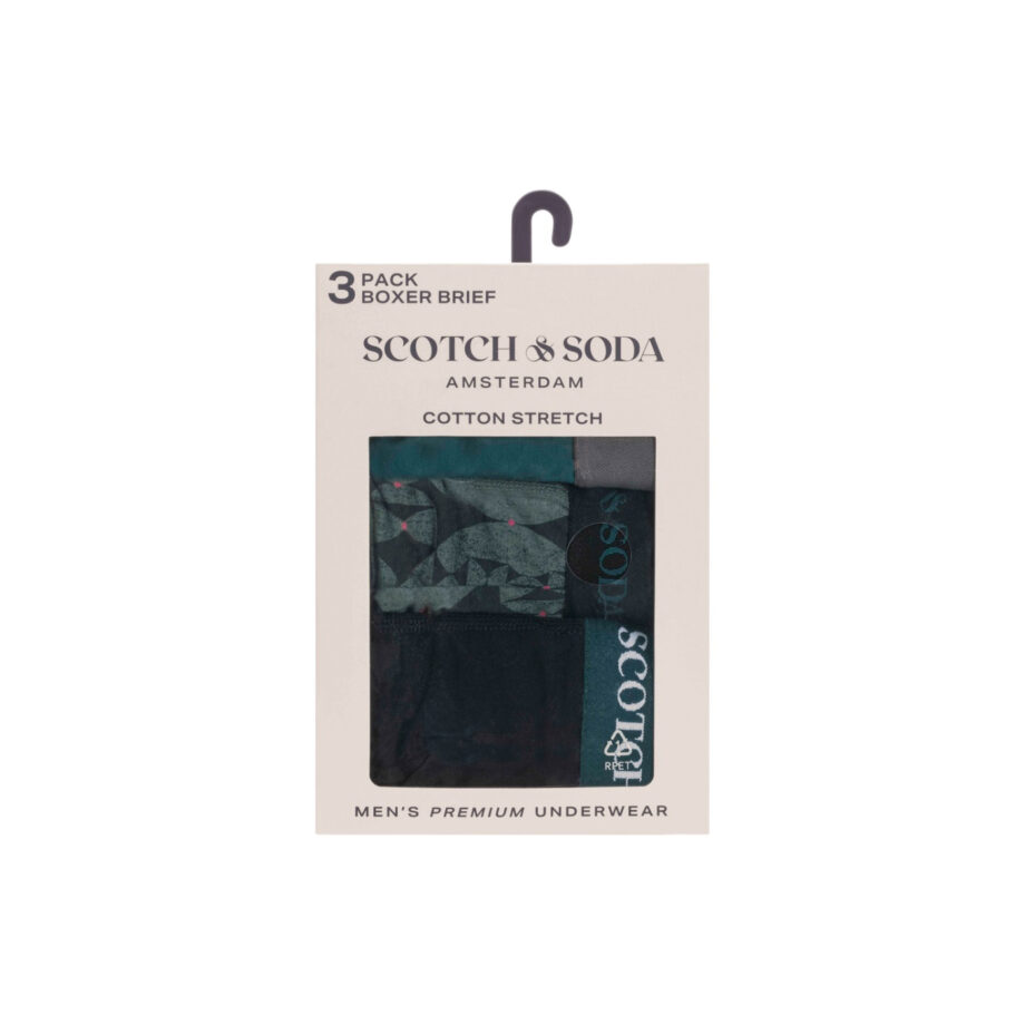 Scotch & Soda Boxershorts 3er-Pack, BLACK/GREEN