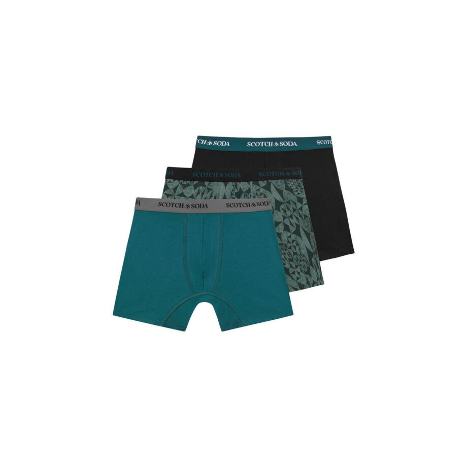 Scotch & Soda Boxershorts 3er-Pack, BLACK/GREEN