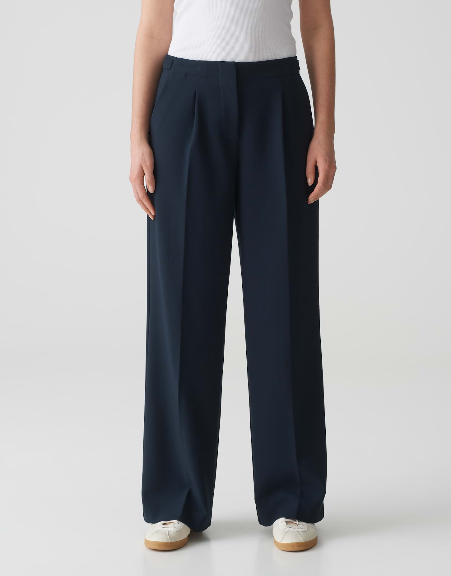 OPUS Extra Wide Leg Pants MAIGA PALAZZO aus Twill-Ware