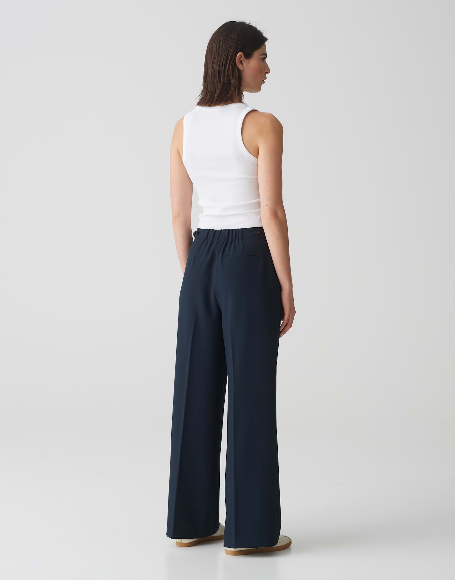 OPUS Extra Wide Leg Pants MAIGA PALAZZO aus Twill-Ware