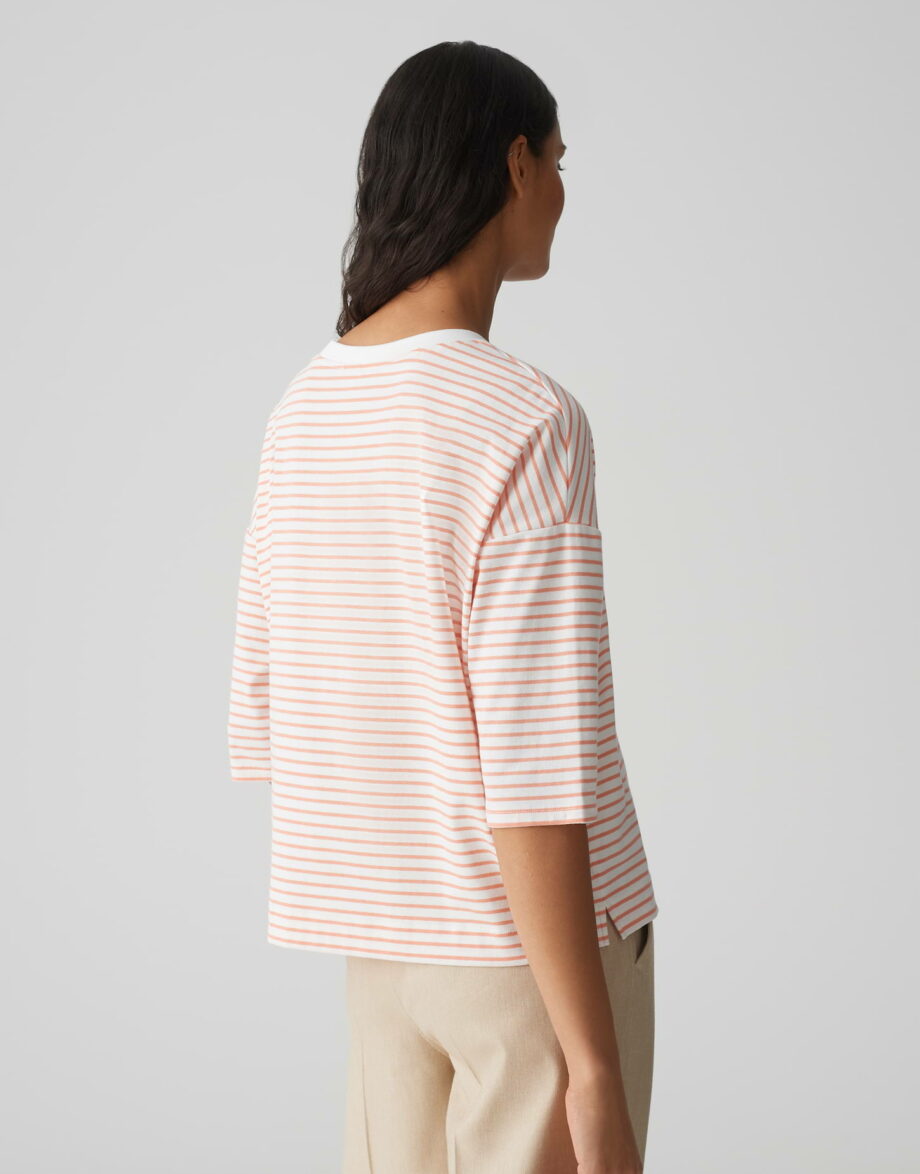 OPUS Streifenshirt SEIFEN PREPPY Oversize aus BCI Cotton Mix